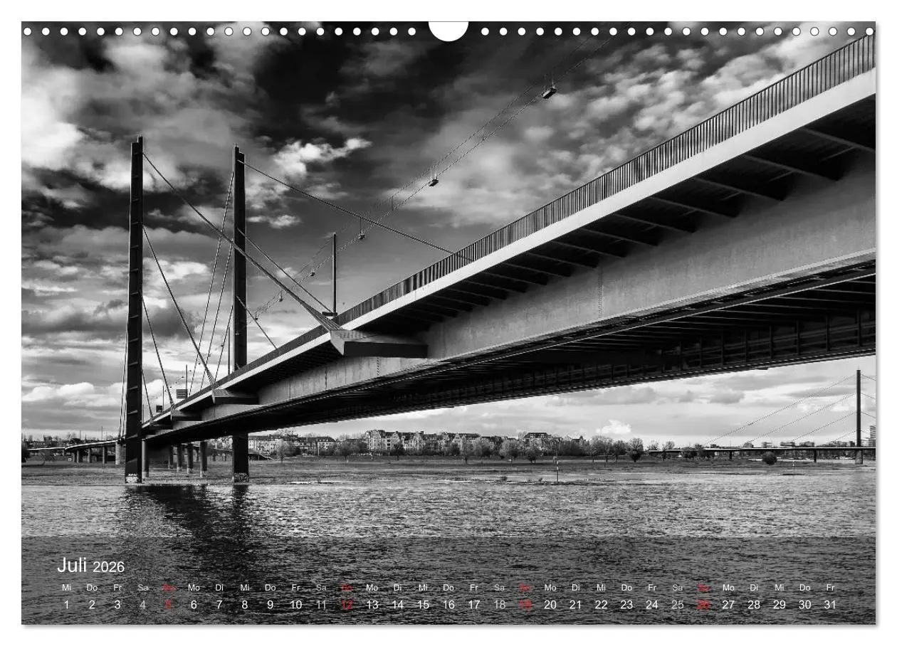 Bild: 9783516060836 | Düsseldorf Ansichten in Schwarz-Weiß (Wandkalender 2026 DIN A3...
