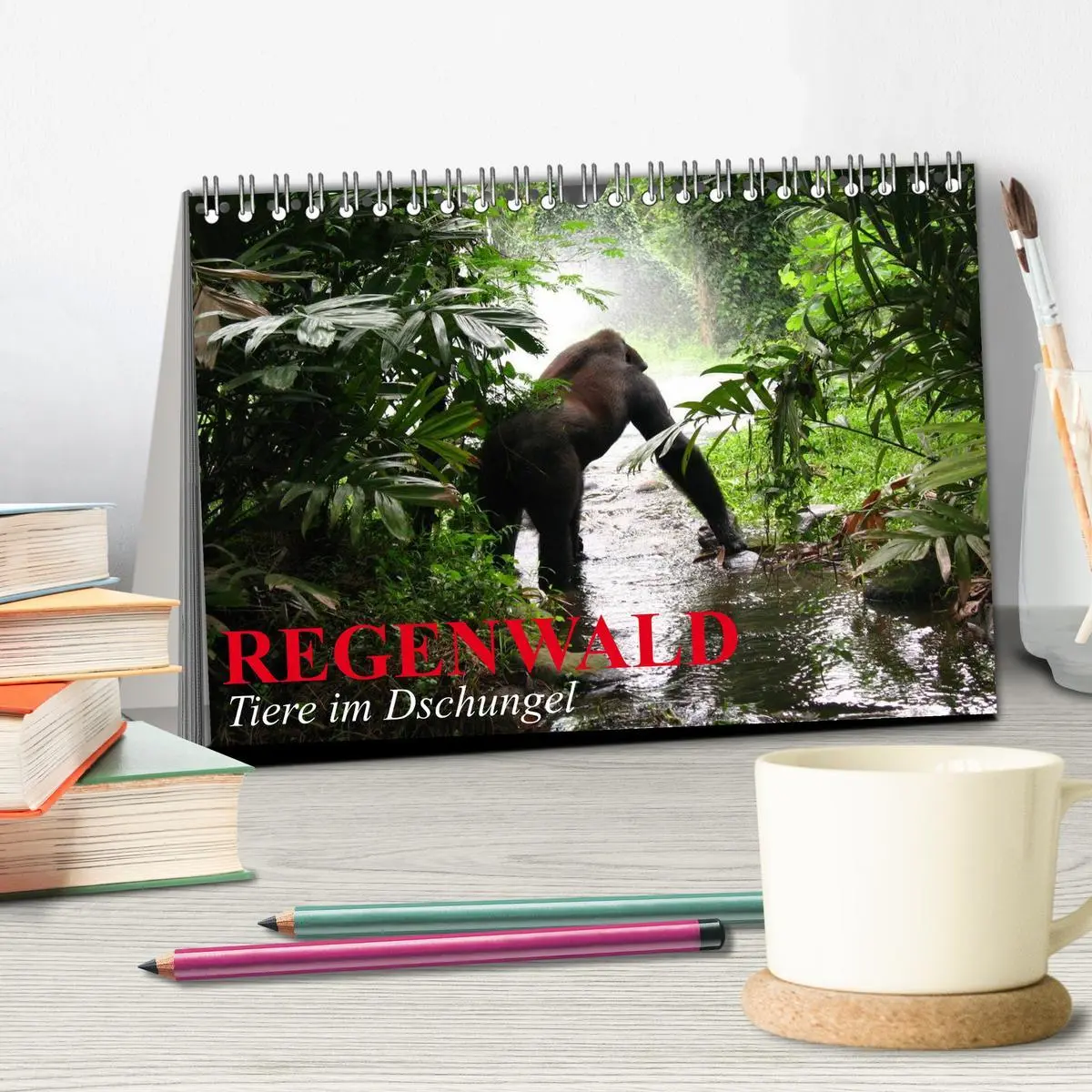Bild: 9783516130836 | Regenwald ¿ Tiere im Dschungel (Tischkalender 2026 DIN A5 quer),...
