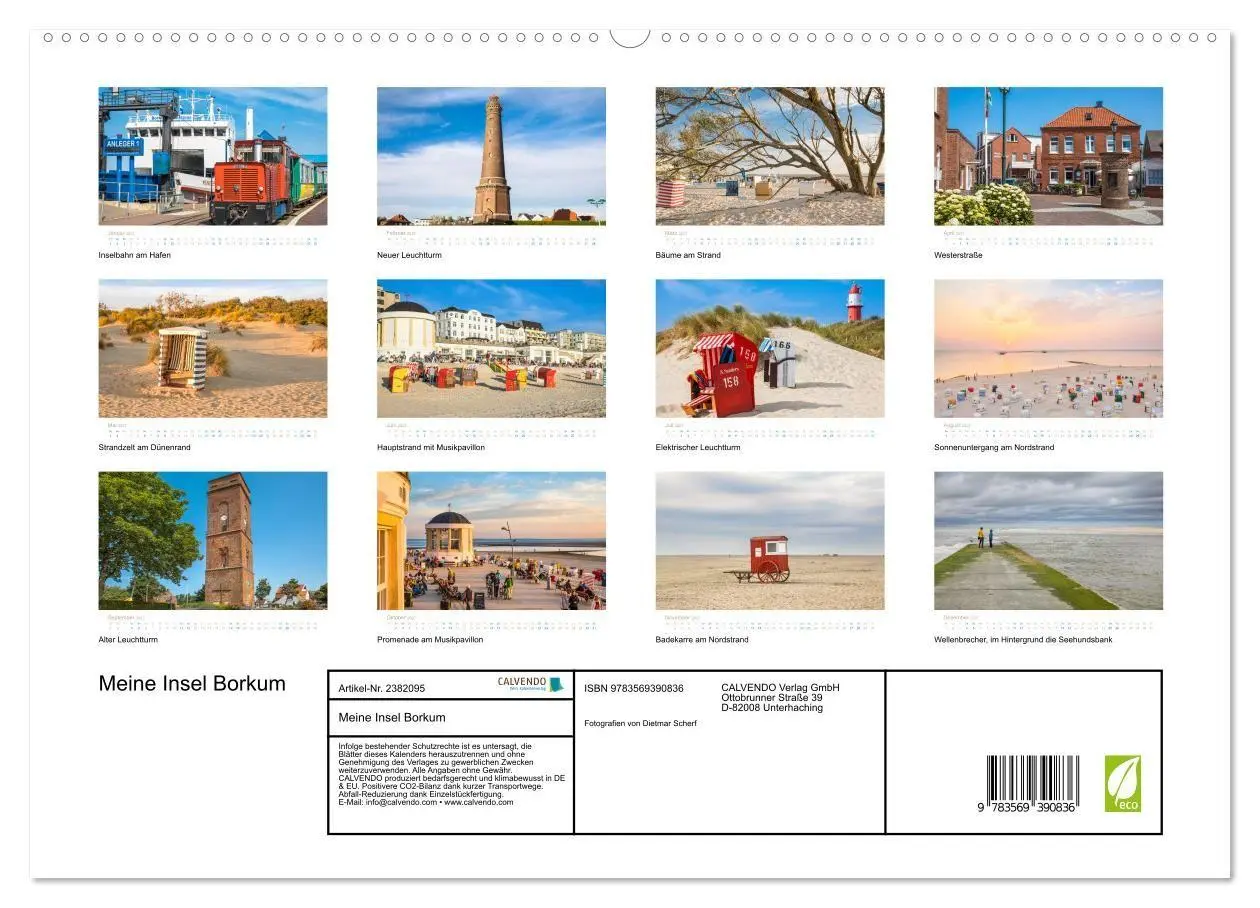 Bild: 9783569390836 | Meine Insel Borkum (hochwertiger Premium Wandkalender 2027 DIN A2...