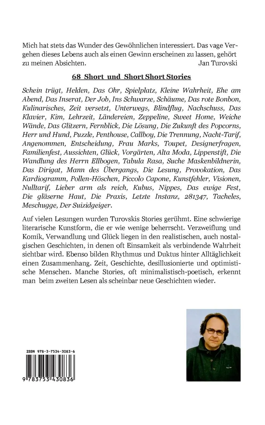 Rückseite: 9783753430836 | Das rote Bonbon | Short &amp; Short Short Stories | Jan Turovski | Buch