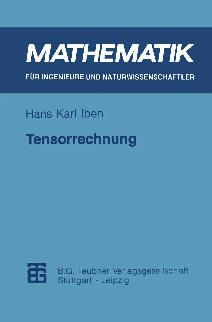 Cover: 9783815420836 | Tensorrechnung | Hans Karl Iben | Taschenbuch | Deutsch | 1995