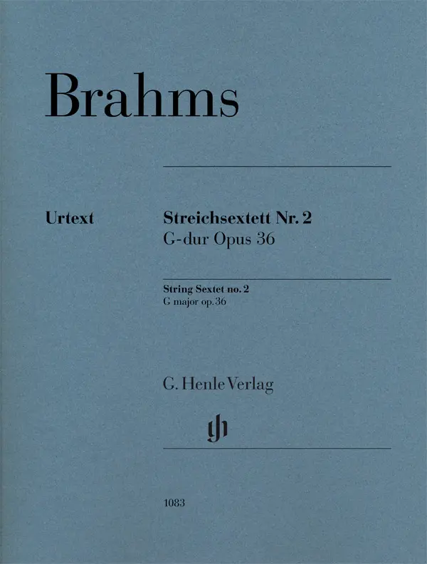 Cover: 9790201810836 | String Sextet | No. 2 In G Major Op. 36 | Johannes Brahms | Buch