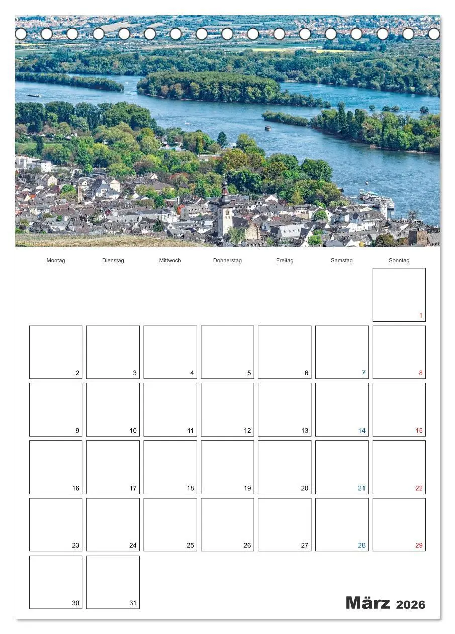 Bild: 9783516430936 | Rheingau Terminplaner (Tischkalender 2026 DIN A5 hoch), CALVENDO...