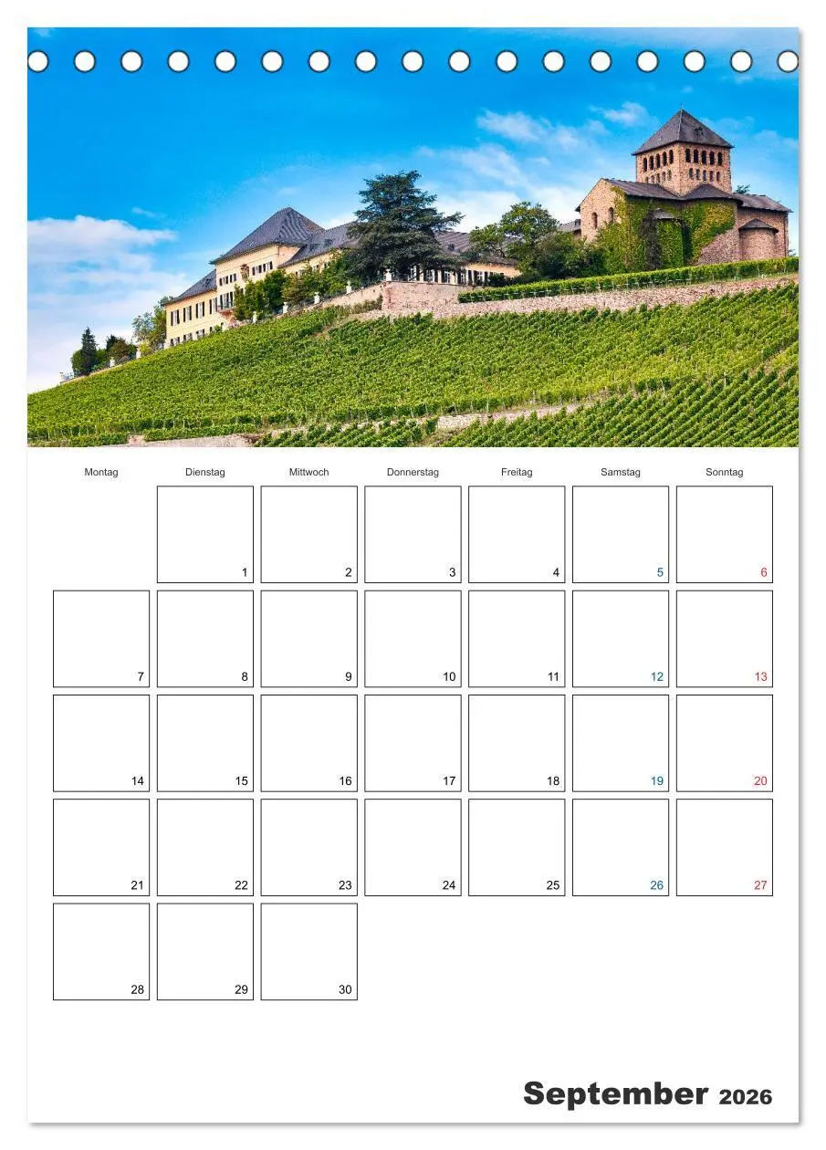 Bild: 9783516430936 | Rheingau Terminplaner (Tischkalender 2026 DIN A5 hoch), CALVENDO...