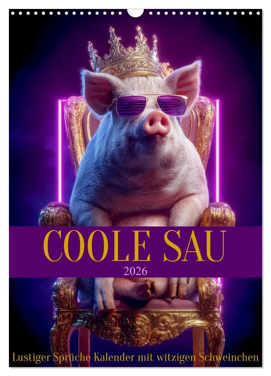 Cover: 9783516670936 | Coole Sau - Lustiger Sprüche Kalender mit witzigen Schweinchen...