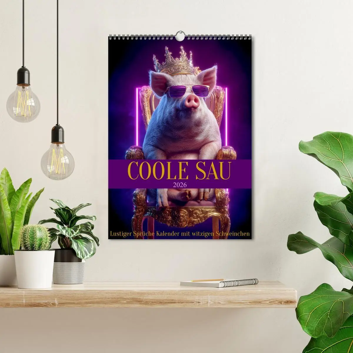 Bild: 9783516670936 | Coole Sau - Lustiger Sprüche Kalender mit witzigen Schweinchen...