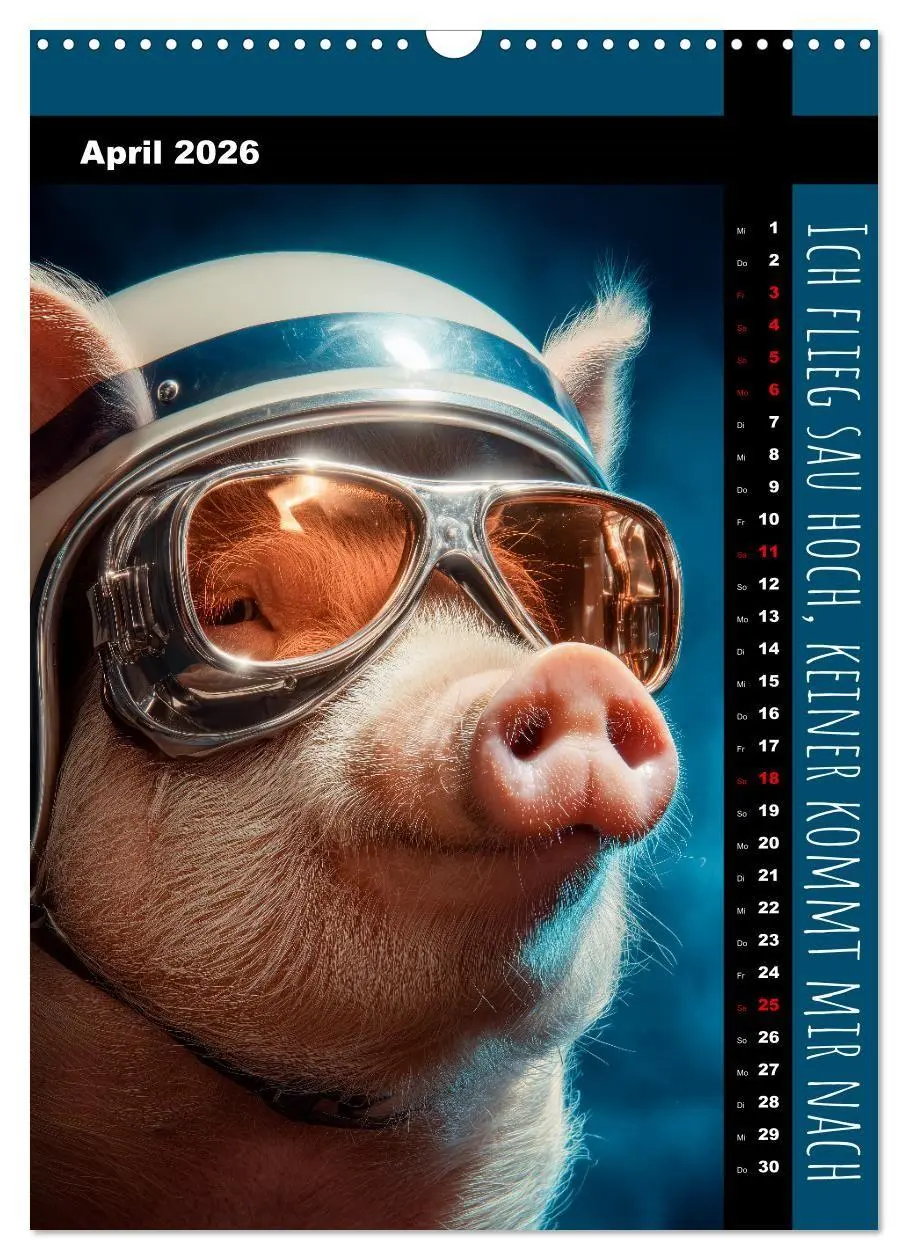 Bild: 9783516670936 | Coole Sau - Lustiger Sprüche Kalender mit witzigen Schweinchen...