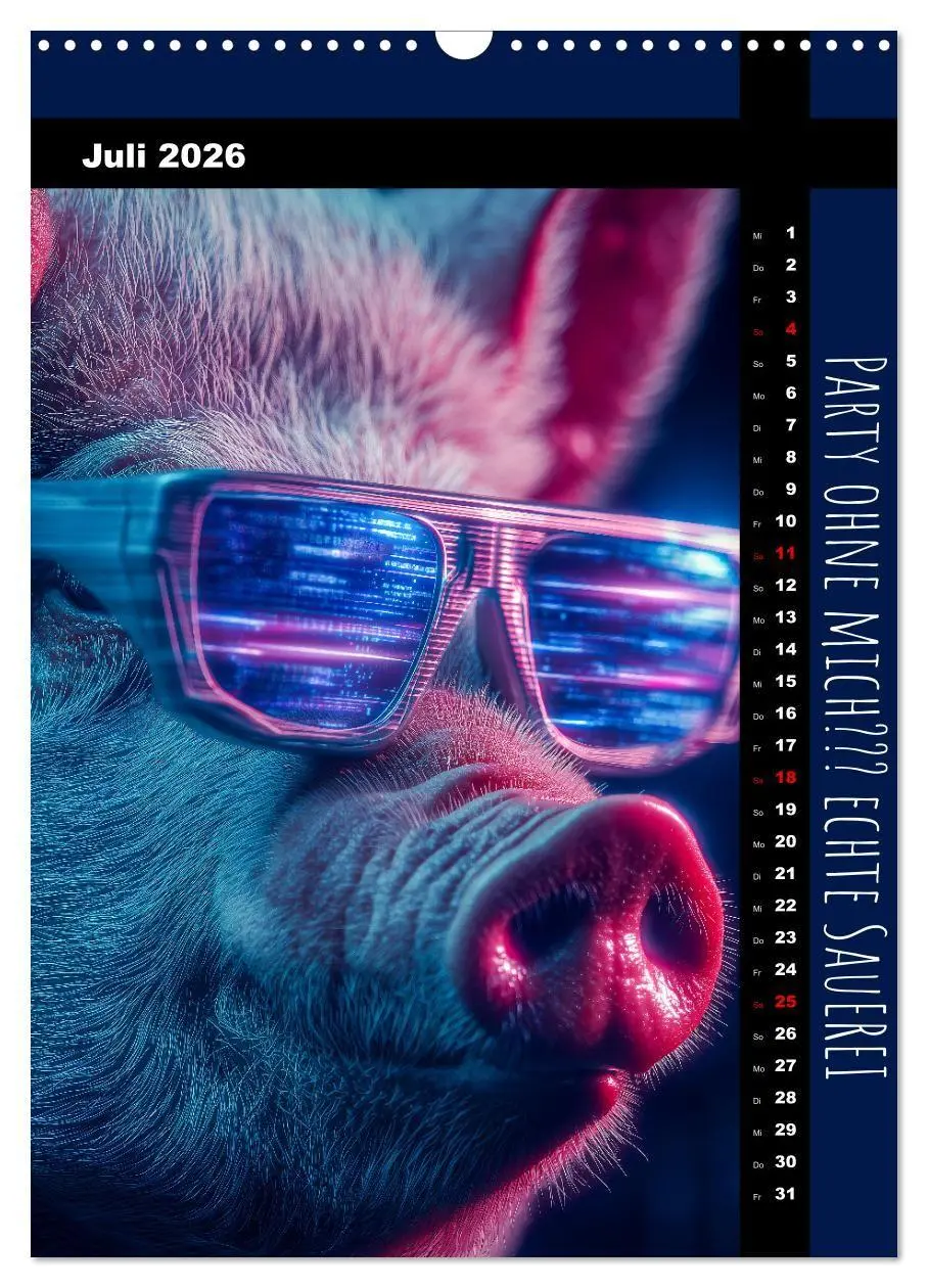 Bild: 9783516670936 | Coole Sau - Lustiger Sprüche Kalender mit witzigen Schweinchen...