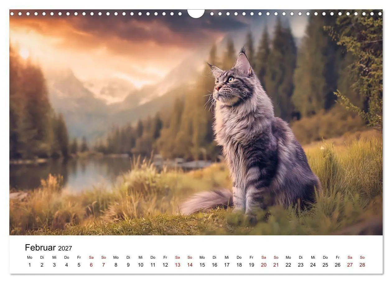 Bild: 9783516810936 | Eleganz in Pelz - ein Maine Coon - Kalender (Wandkalender 2027 DIN...