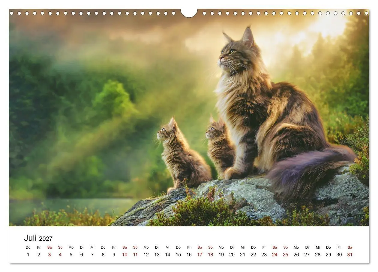 Bild: 9783516810936 | Eleganz in Pelz - ein Maine Coon - Kalender (Wandkalender 2027 DIN...