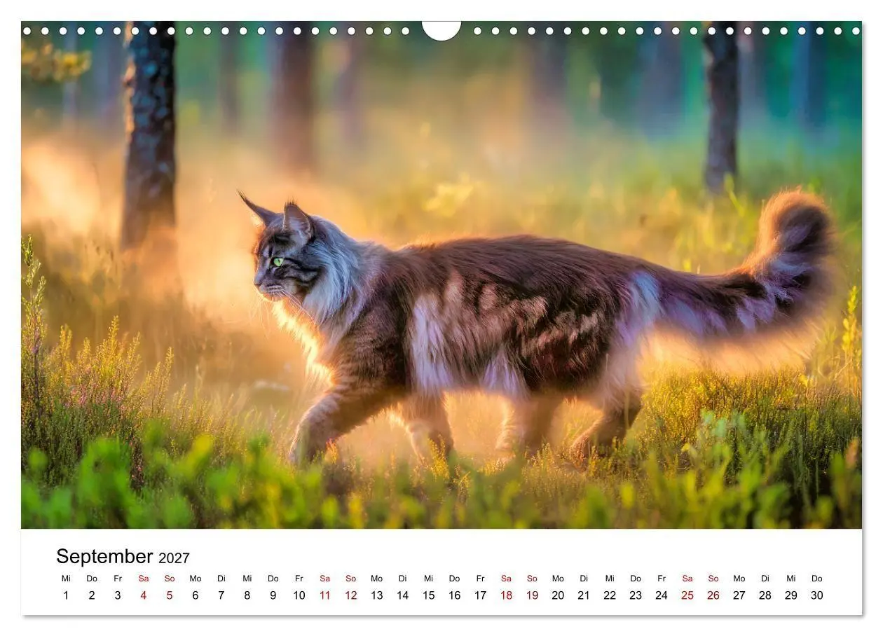 Bild: 9783516810936 | Eleganz in Pelz - ein Maine Coon - Kalender (Wandkalender 2027 DIN...