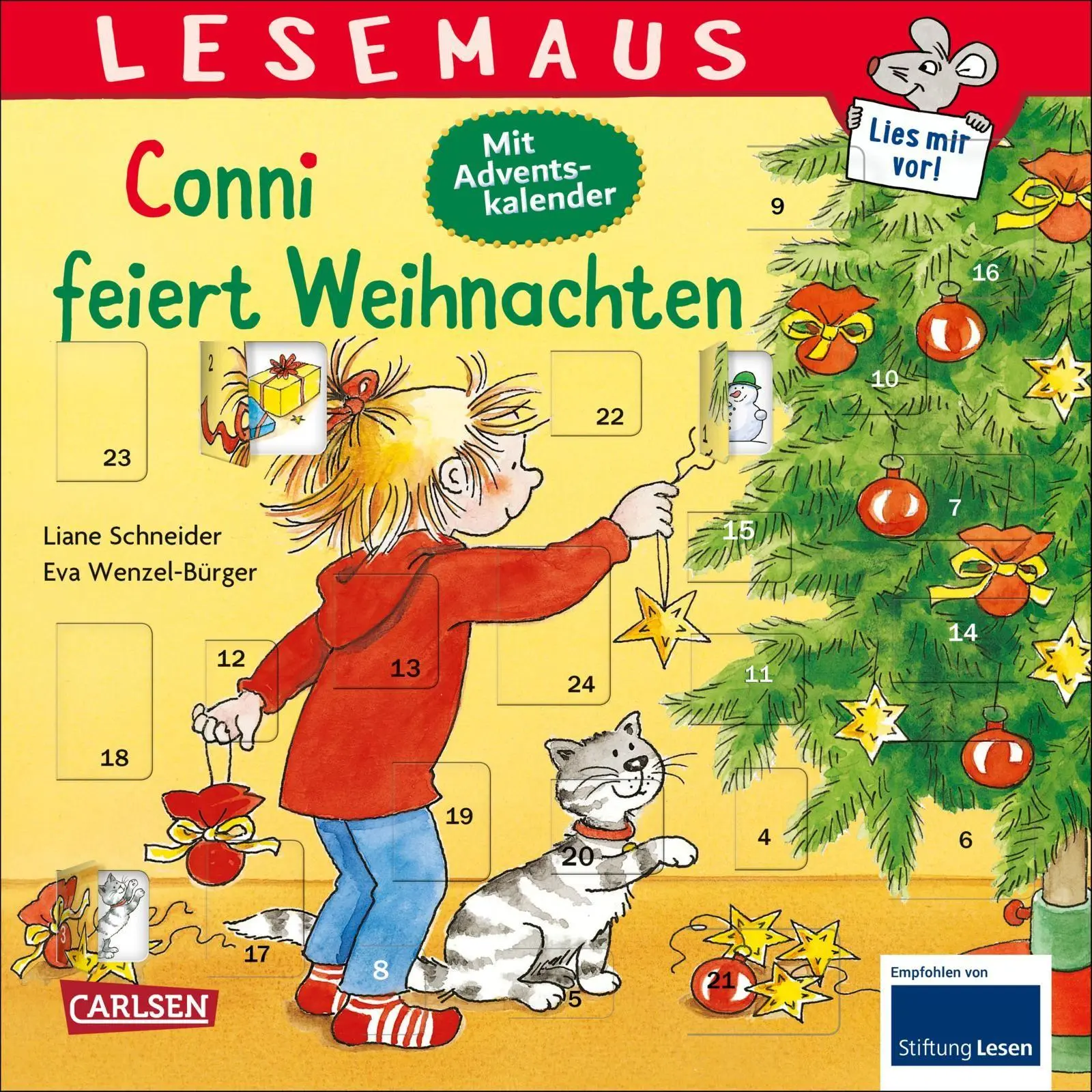 Cover: 9783551080936 | LESEMAUS 58: Conni feiert Weihnachten | Liane Schneider | Taschenbuch