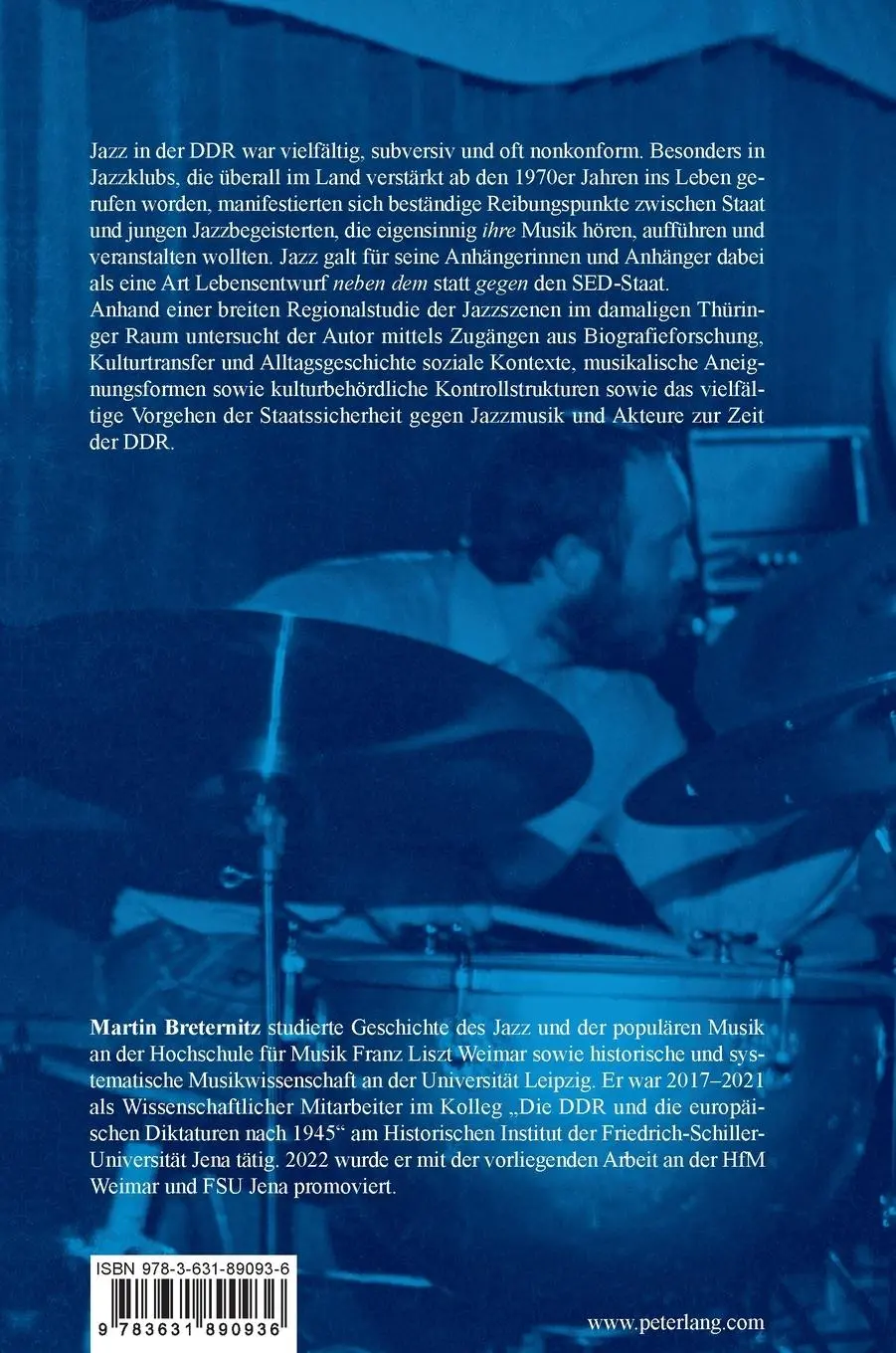 Rückseite: 9783631890936 | Jazzklubs und Jazzmusiker in Thüringen 1959-1989 | Martin Breternitz