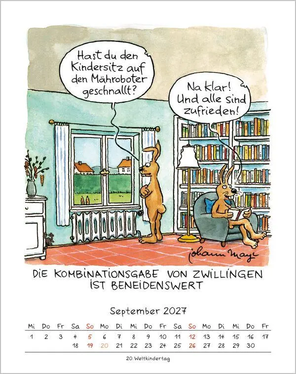 Bild: 9783819300936 | Zwillinge 2027 | Verlag Korsch | Kalender | Spiralbindung | 13 S.