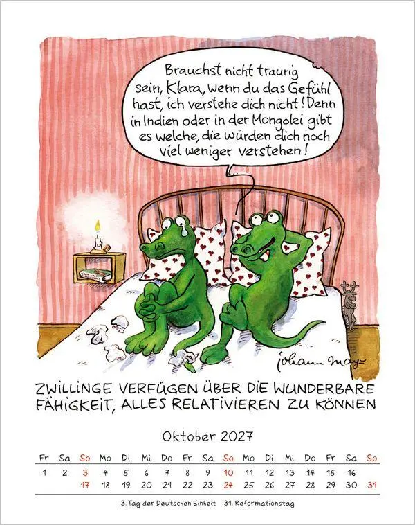 Bild: 9783819300936 | Zwillinge 2027 | Verlag Korsch | Kalender | Spiralbindung | 13 S.