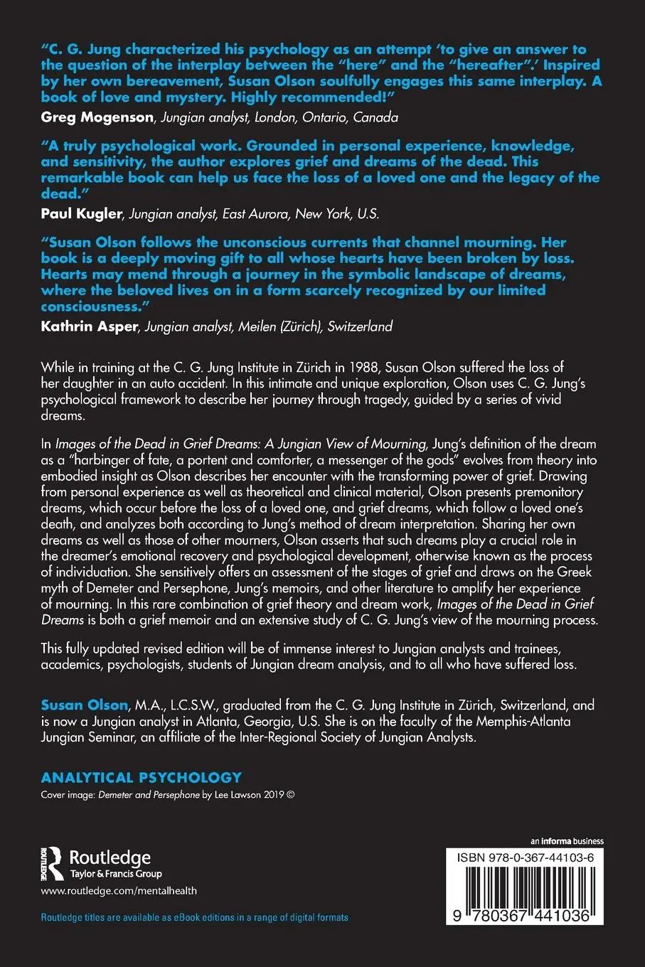Rückseite: 9780367441036 | Images of the Dead in Grief Dreams | A Jungian View of Mourning | Buch