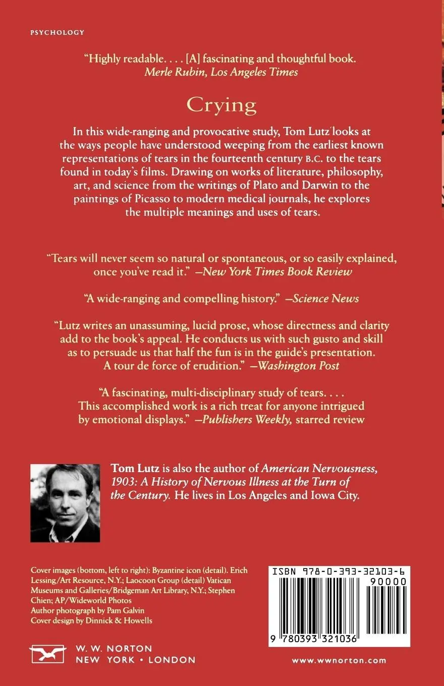 Rückseite: 9780393321036 | Crying | The Natural and Cultural History of Tears | Tom Lutz | Buch