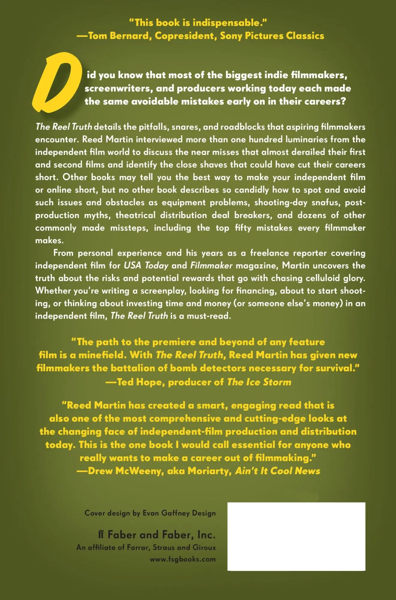Rückseite: 9780571211036 | The Reel Truth | Reed Martin | Taschenbuch | Kartoniert / Broschiert