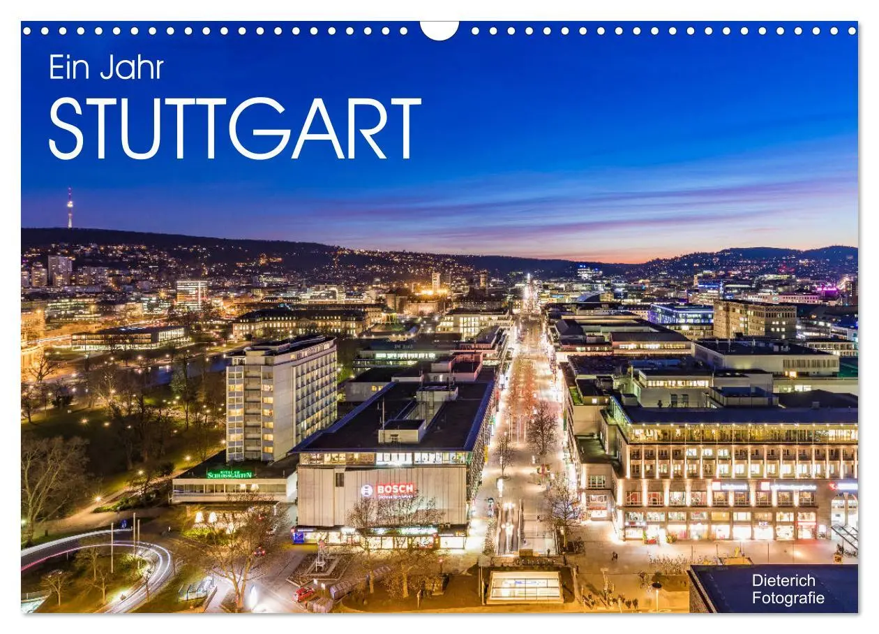 Cover: 9783457781036 | Ein Jahr STUTTGART (Wandkalender 2026 DIN A3 quer), CALVENDO...