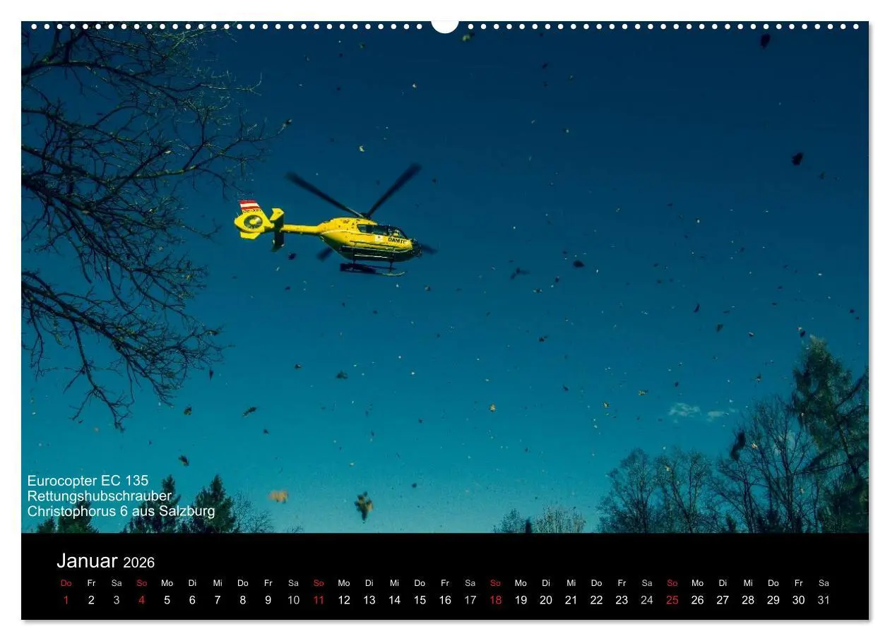Bild: 9783516181036 | Hubschrauber im Einsatz (Wandkalender 2026 DIN A2 quer), CALVENDO...