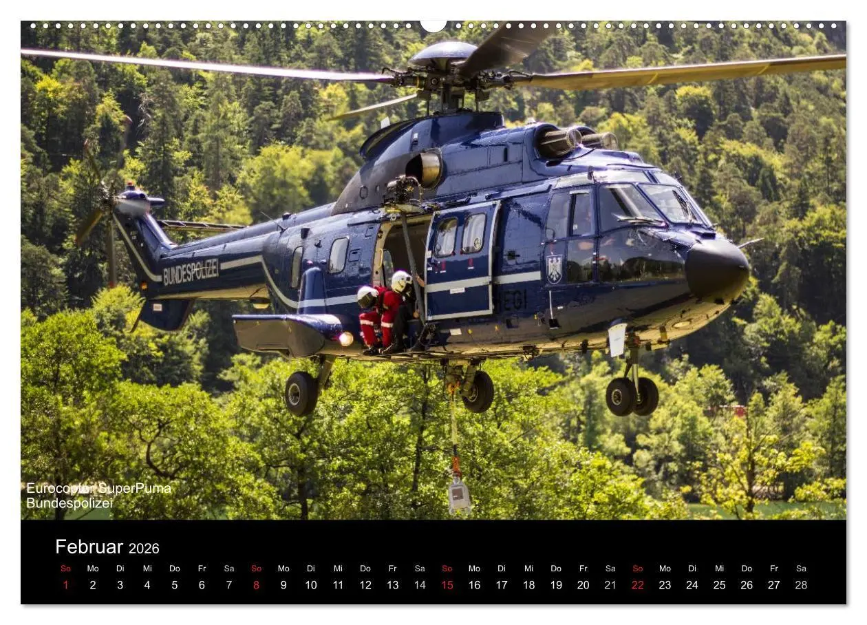 Bild: 9783516181036 | Hubschrauber im Einsatz (Wandkalender 2026 DIN A2 quer), CALVENDO...