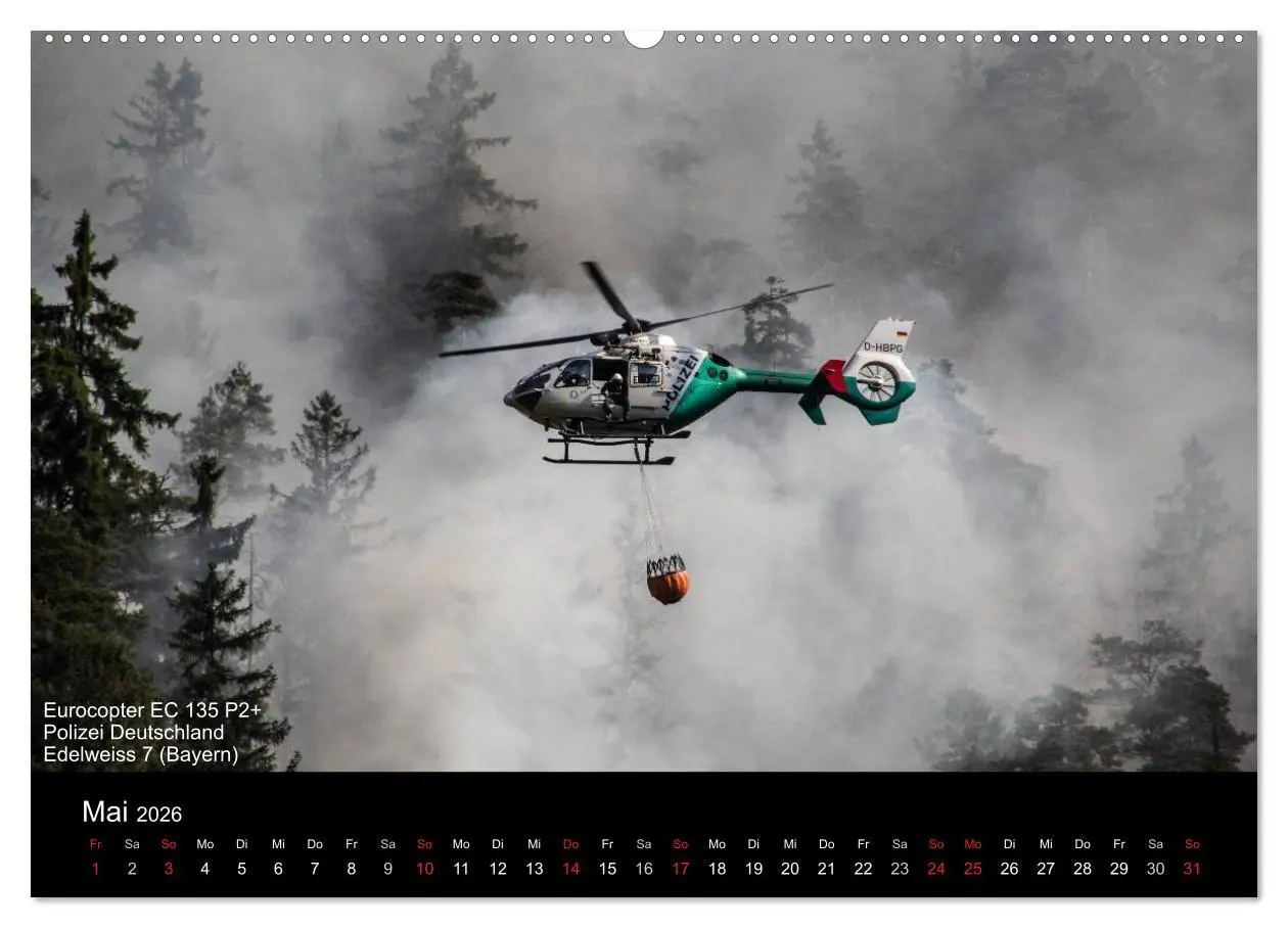 Bild: 9783516181036 | Hubschrauber im Einsatz (Wandkalender 2026 DIN A2 quer), CALVENDO...