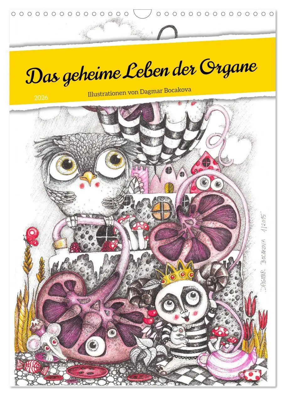 Cover: 9783516321036 | Das geheime Leben der Organe (Wandkalender 2026 DIN A3 hoch),...