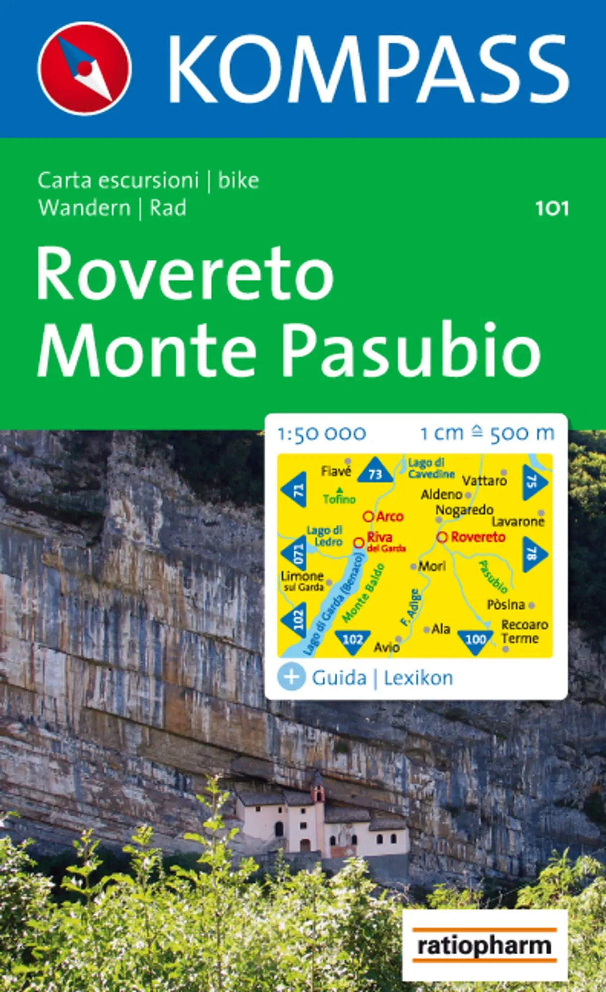 Cover: 9783854911036 | KOMPASS Wanderkarte 101 Rovereto - Monte Pasubio 1:50.000 | 64 S.