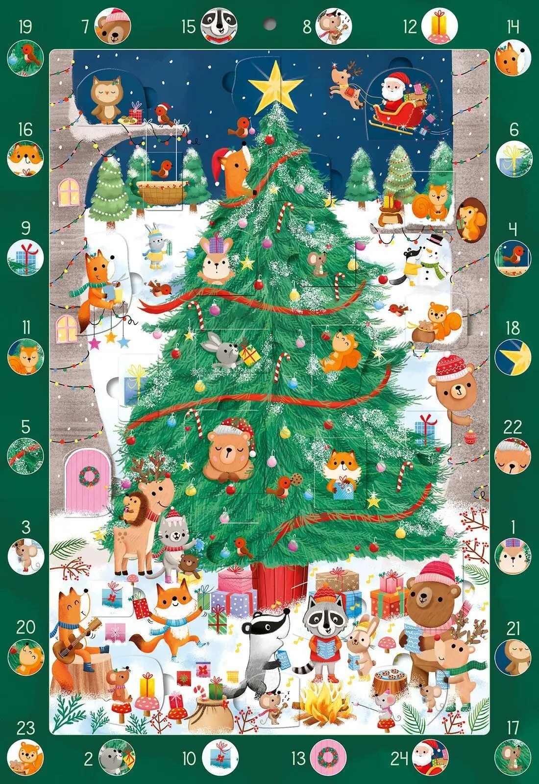 Cover: 4014489141136 | Mein Wimmel-Adventskalender: Kunterbunter Weihnachtsbaum | Bartlett