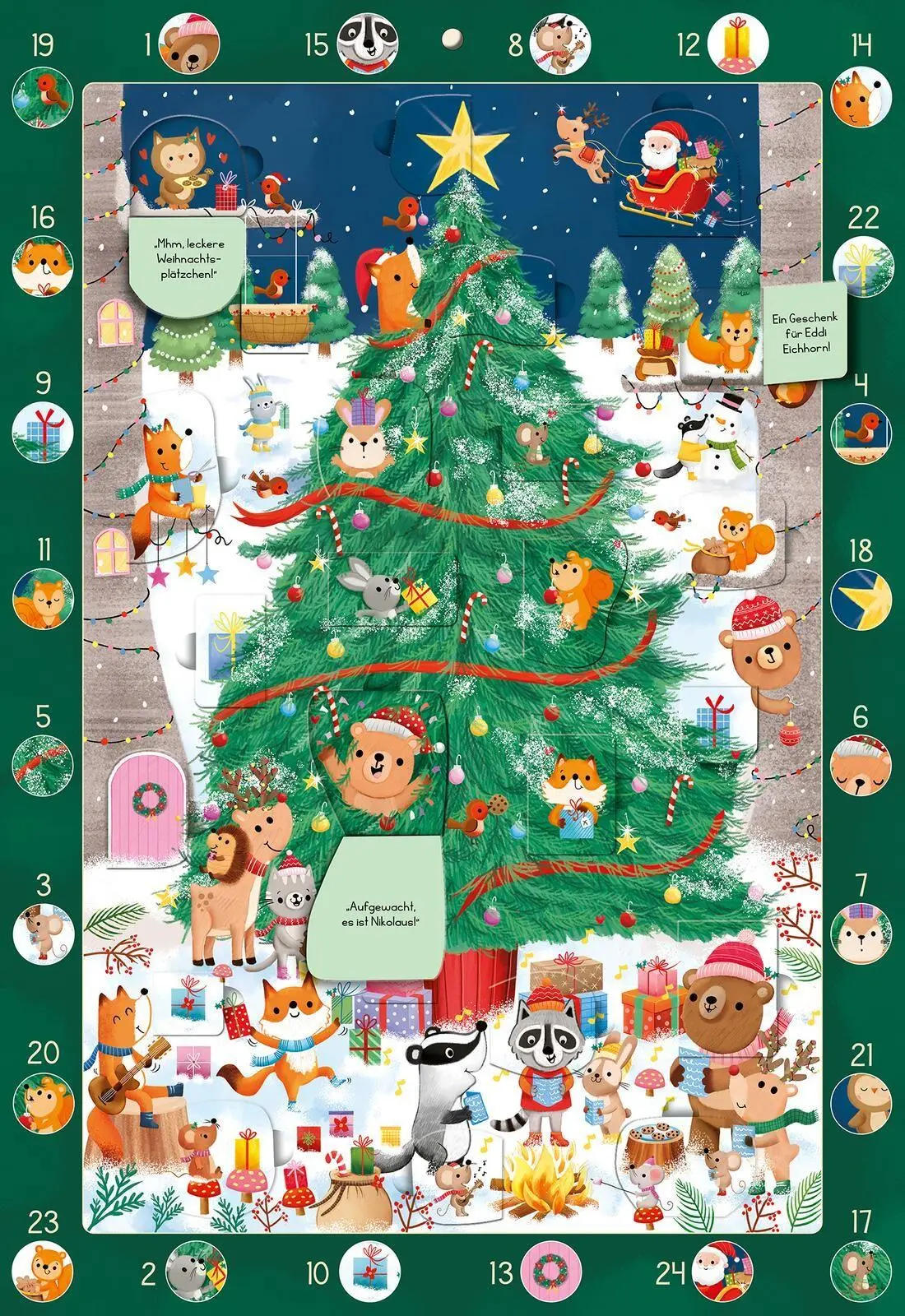 Bild: 4014489141136 | Mein Wimmel-Adventskalender: Kunterbunter Weihnachtsbaum | Bartlett