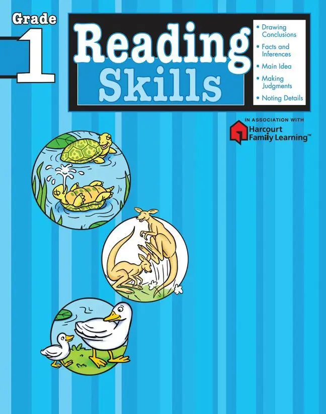 Cover: 9781411401136 | Reading Skills: Grade 1 (Flash Kids Harcourt Family Learning) | Kids