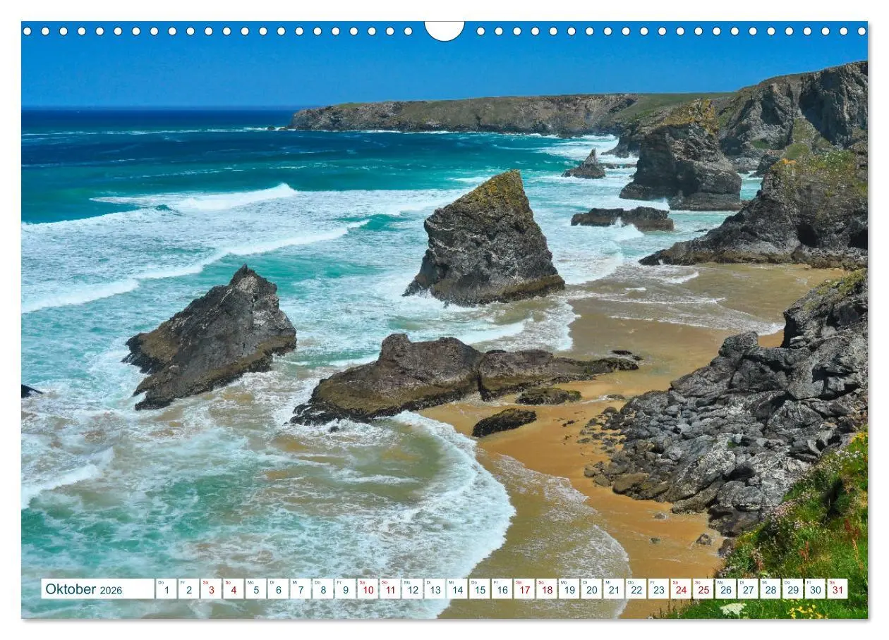 Bild: 9783457531136 | Cornwall &amp; Devon 2026 (Wandkalender 2026 DIN A3 quer), CALVENDO...