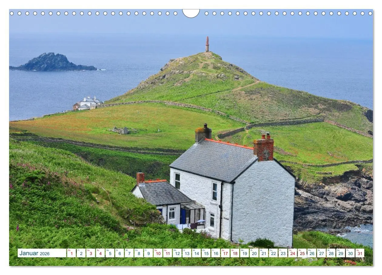 Bild: 9783457531136 | Cornwall &amp; Devon 2026 (Wandkalender 2026 DIN A3 quer), CALVENDO...
