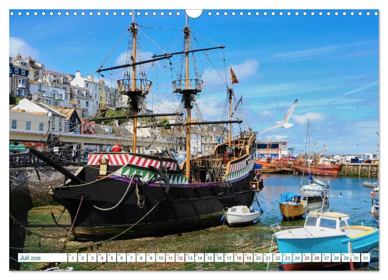 Bild: 9783457531136 | Cornwall &amp; Devon 2026 (Wandkalender 2026 DIN A3 quer), CALVENDO...