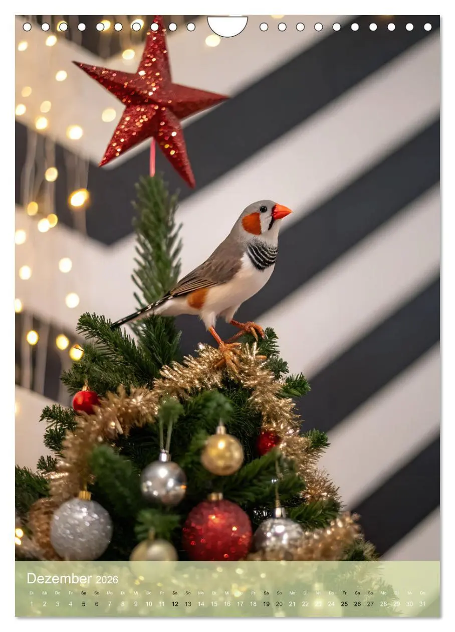 Bild: 9783516241136 | Zebrafinken - Ein Jahr voller gefiederter Momente (Wandkalender...