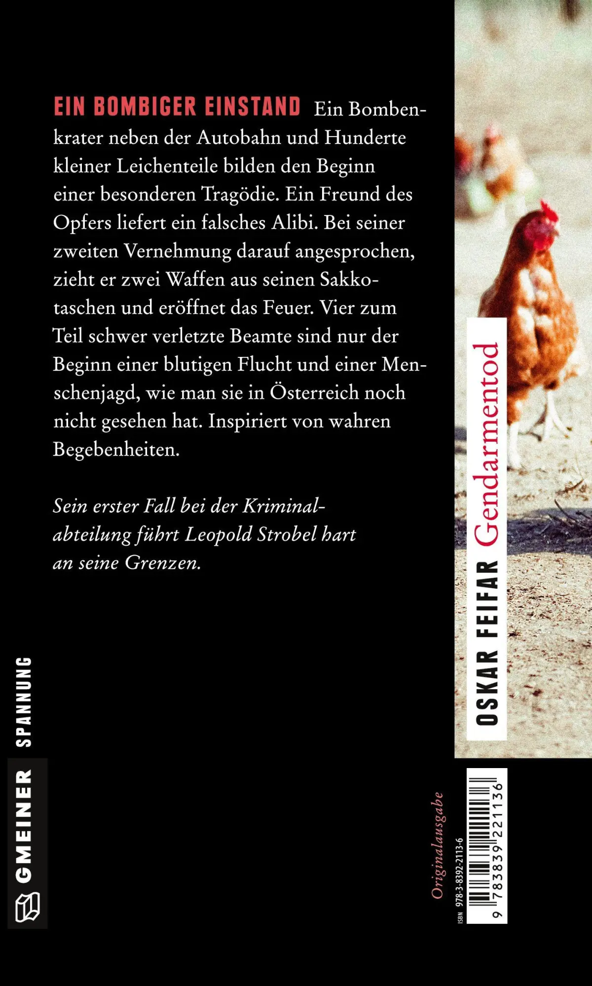 Rückseite: 9783839221136 | Gendarmentod | Oskar Feifar | Taschenbuch | 288 S. | Deutsch | 2017