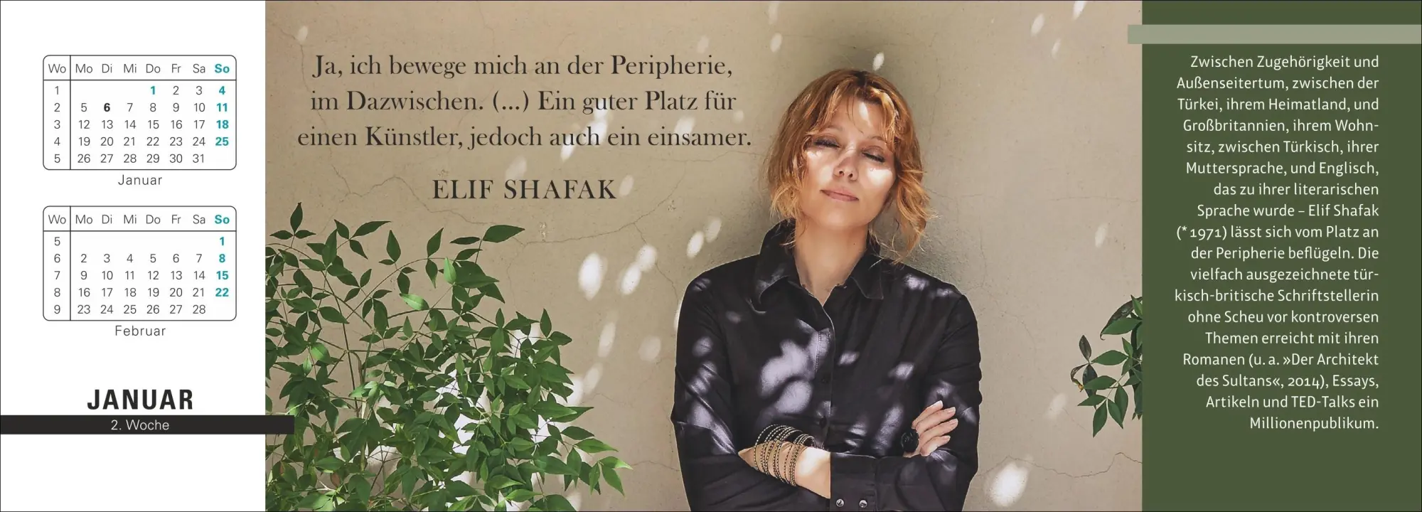 Bild: 9783840041136 | Der literarische Tischplaner 2026 - Wochenkalender mit Zitaten und...