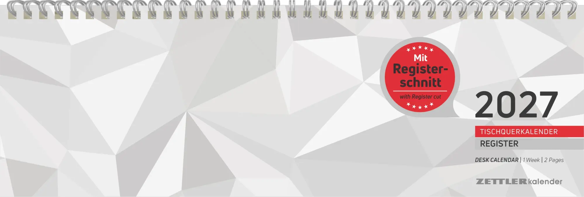 Cover: 4069095011236 | Tischquerkalender 1W/2S Register 2027 | Neumann Verlage GmbH &amp; Co KG