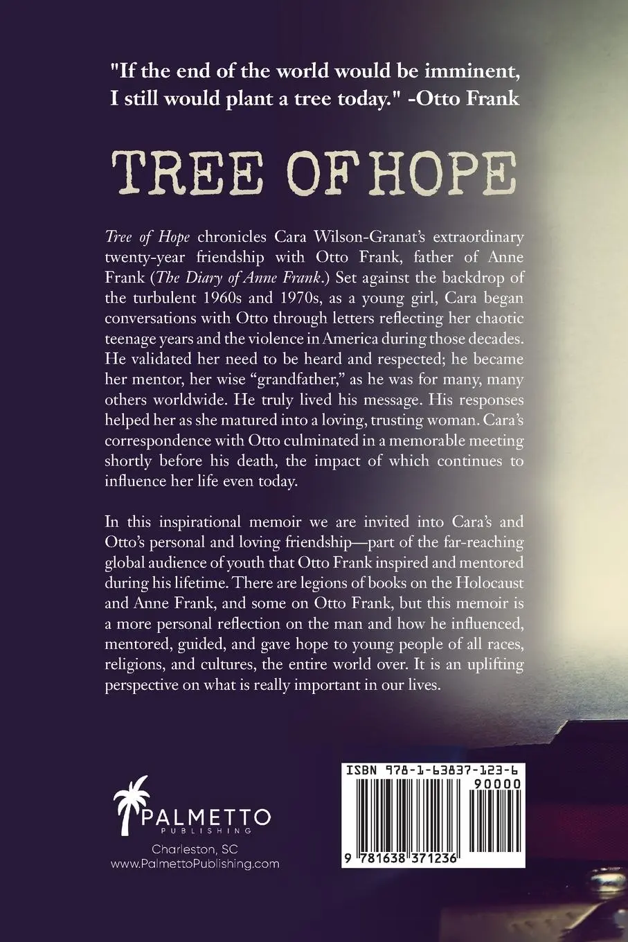 Rückseite: 9781638371236 | Tree of Hope | Cara Wilson-Granat | Taschenbuch | Englisch | 2021