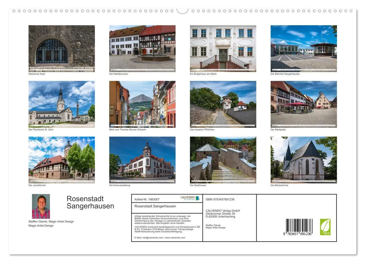 Bild: 9783457691236 | Rosenstadt Sangerhausen (hochwertiger Premium Wandkalender 2026 DIN...