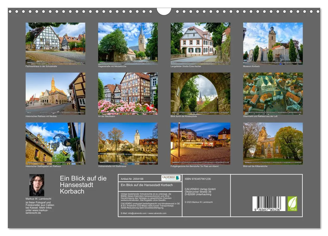 Bild: 9783457901236 | Ein Blick auf die Hansestadt Korbach (Wandkalender 2026 DIN A3...