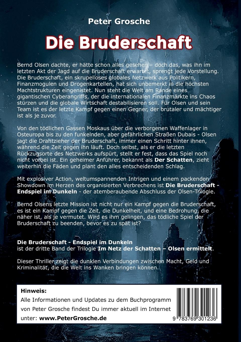 Rückseite: 9783769301236 | Die Bruderschaft | Peter Grosche | Taschenbuch | Paperback | 318 S.