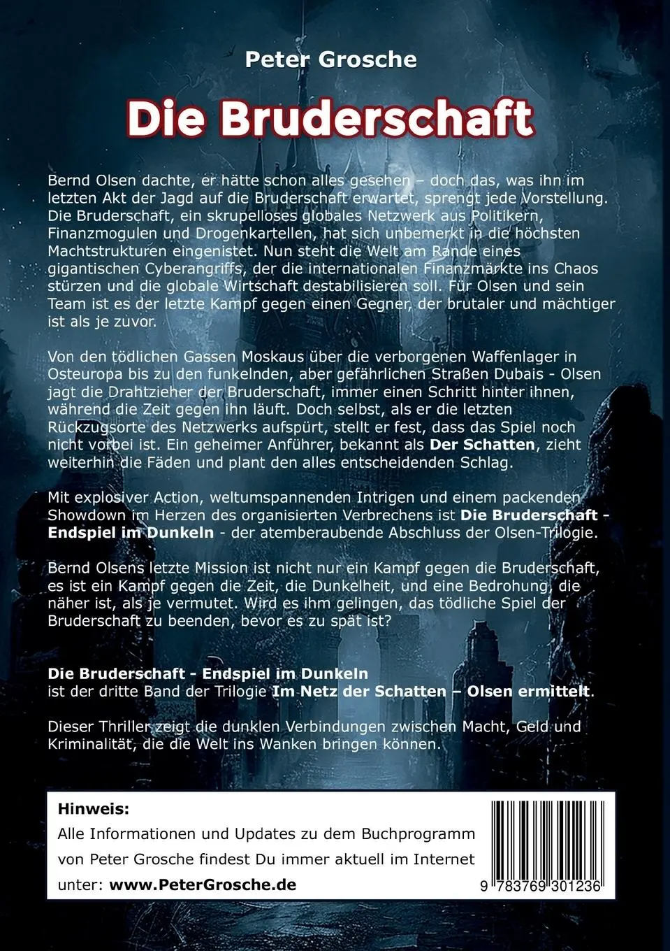 Rückseite: 9783769301236 | Die Bruderschaft | Peter Grosche | Taschenbuch | Paperback | 318 S.