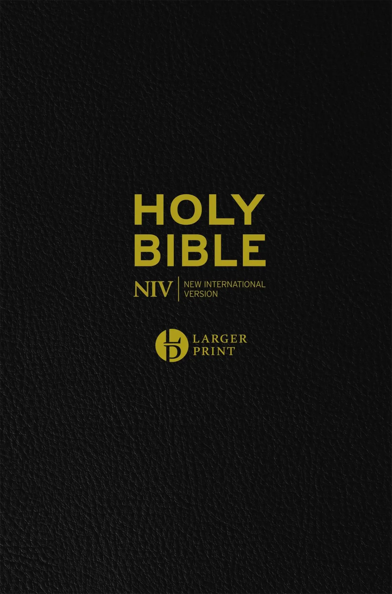 Cover: 9781529391336 | NIV Larger Print Black Leather Bible | New International Version