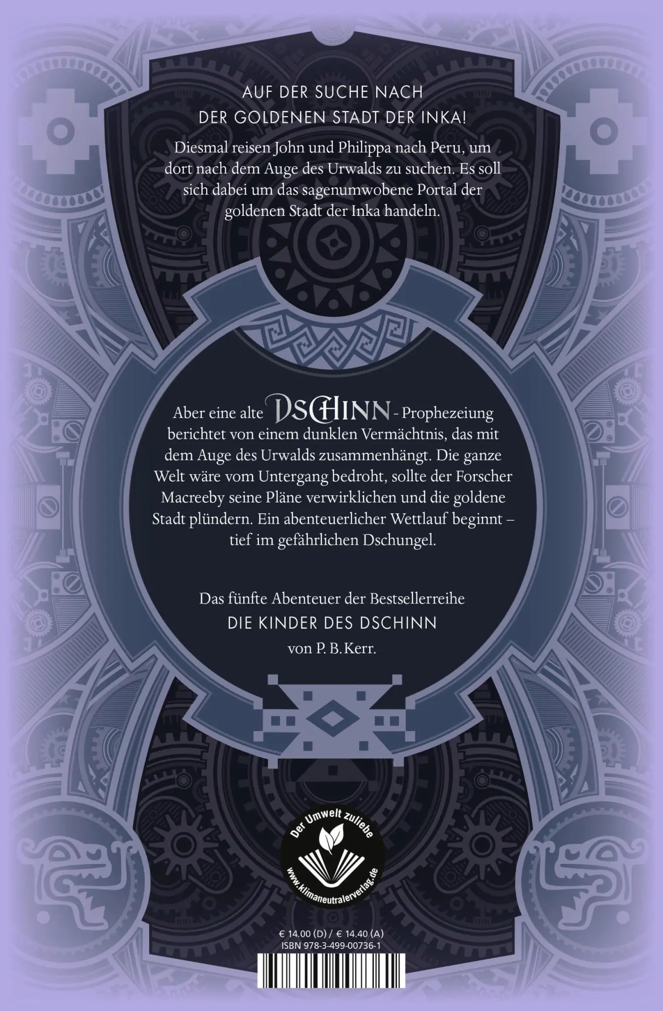 Rückseite: 9783757101336 | Die Kinder des Dschinn: Das dunkle Erbe der Inka | P. B. Kerr | Buch