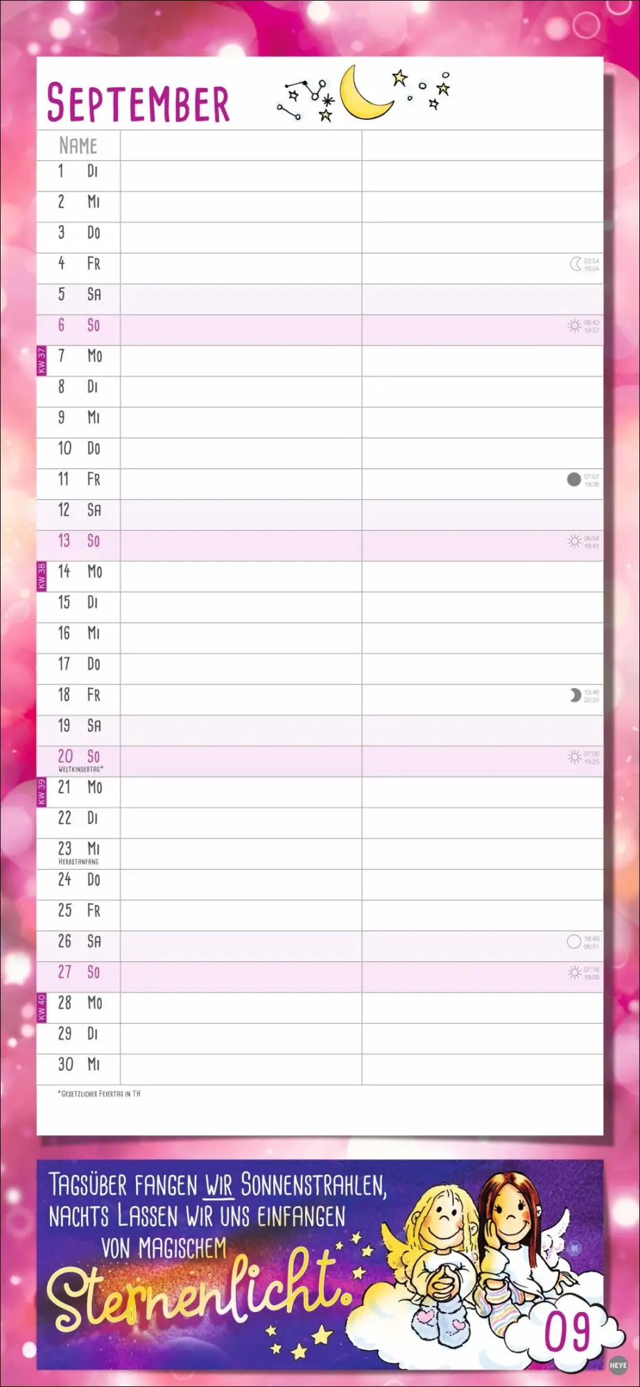 Bild: 9783756411436 | Schutzengel Planer für zwei 2026 | Heye | Kalender | Spiralbindung