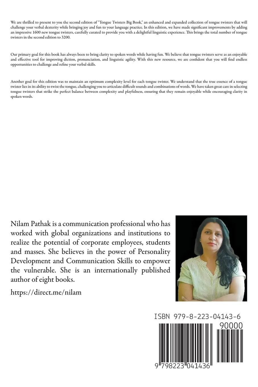 Rückseite: 9798223041436 | Tongue Twisters Big Book | For Speech Clarity &amp; Fun | Nilam Pathak