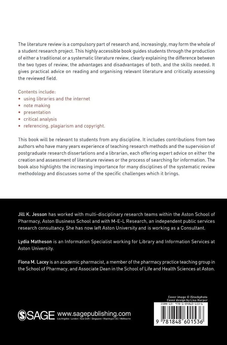 Rückseite: 9781848601536 | Doing Your Literature Review | Traditional and Systematic Techniques