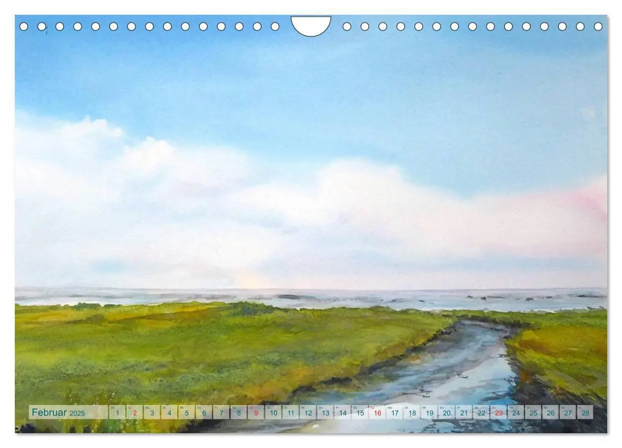 Bild: 9783435261536 | MEERESAQUARELLE (Wandkalender 2025 DIN A4 quer), CALVENDO...
