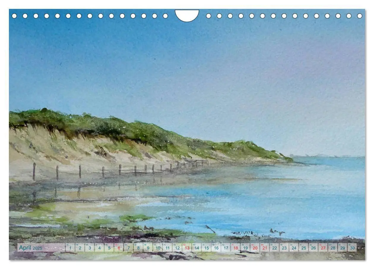 Bild: 9783435261536 | MEERESAQUARELLE (Wandkalender 2025 DIN A4 quer), CALVENDO...